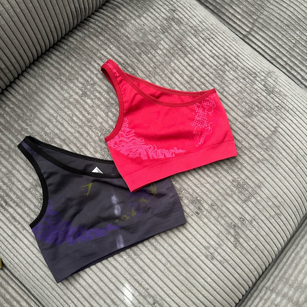 Gymshark Pink and Black Sports Bras